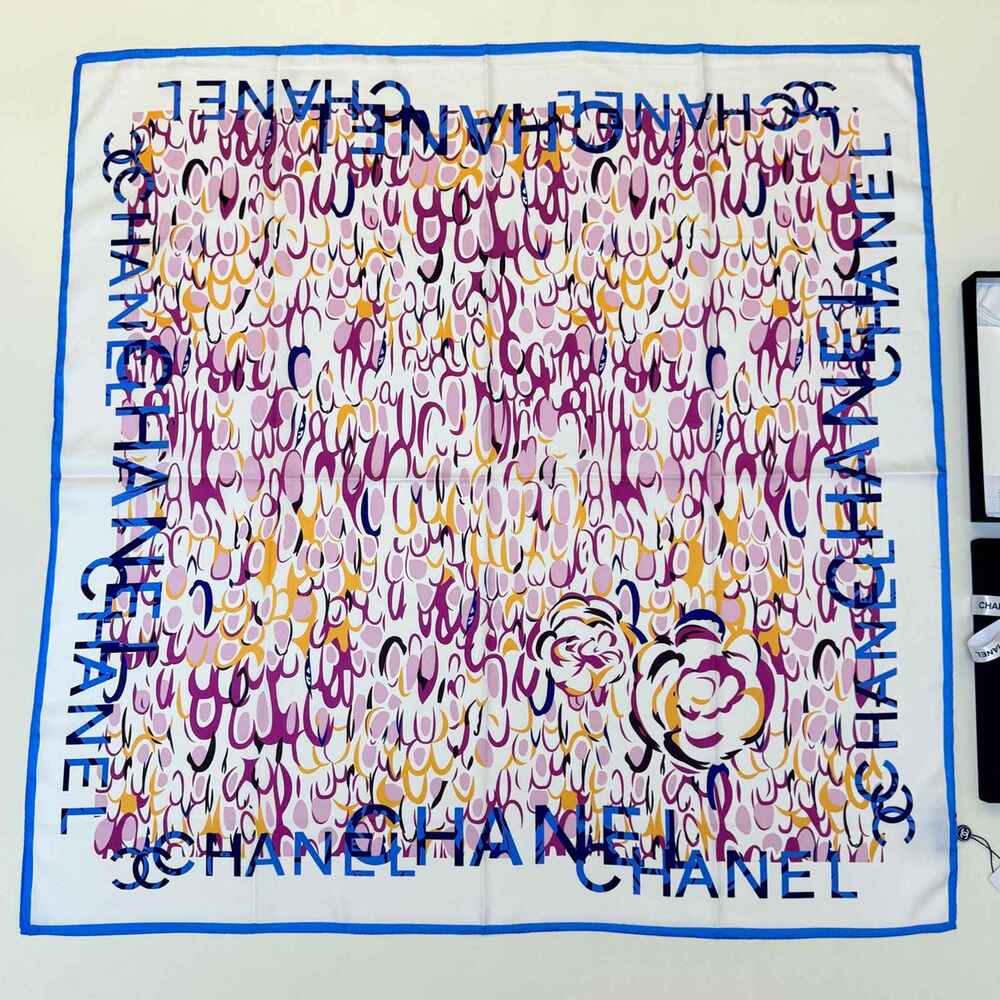 Chanel Printed Silk Scarf